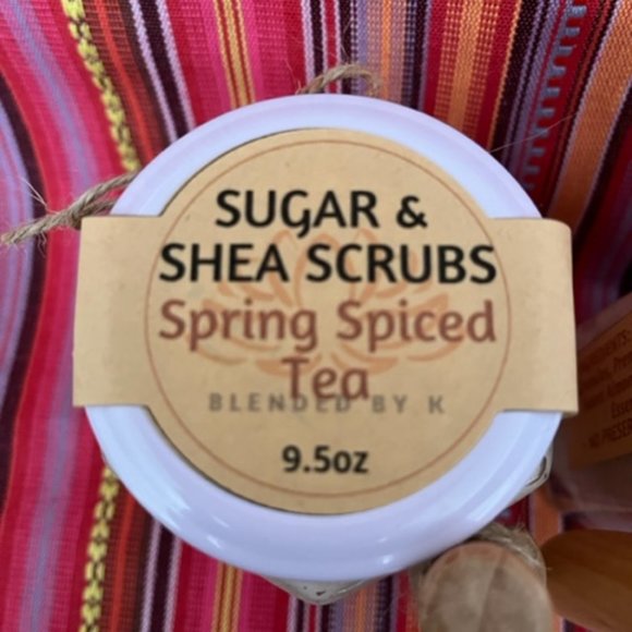 **SALE PRICE** Sugar & Shea Scrubs - Spring Spiced Tea - 9.5 oz - Picture 3 of 6